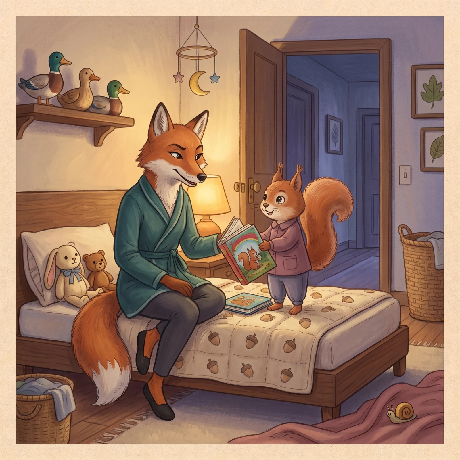 Aurelia reveals a second book underneath the first while Dena gives her a knowing look.